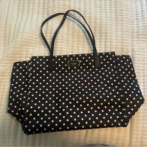 Kate Spade nylon zip tote bag
